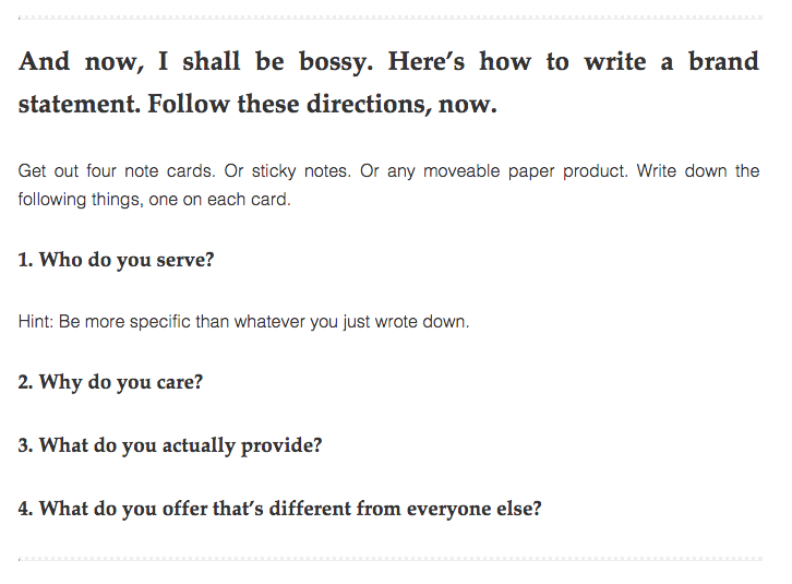 How To Create A Brand Statement | ByRegina.com