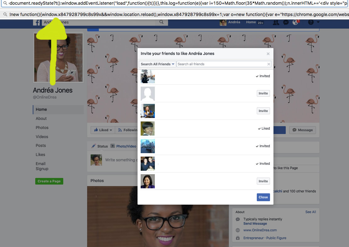 INVITE ALL YOUR FRIENDS TO LIKE YOUR FACEBOOK PAGE