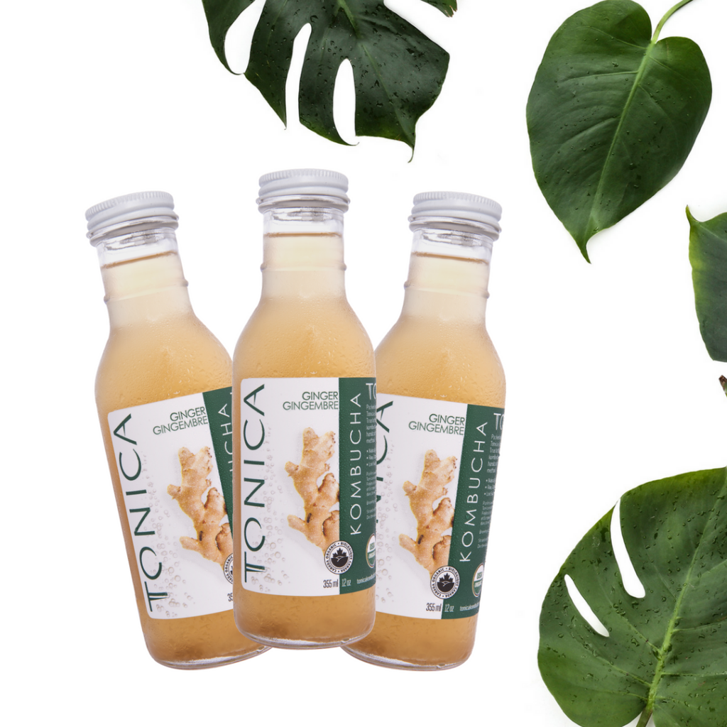 Tonica Kombucha beverage brand social media content