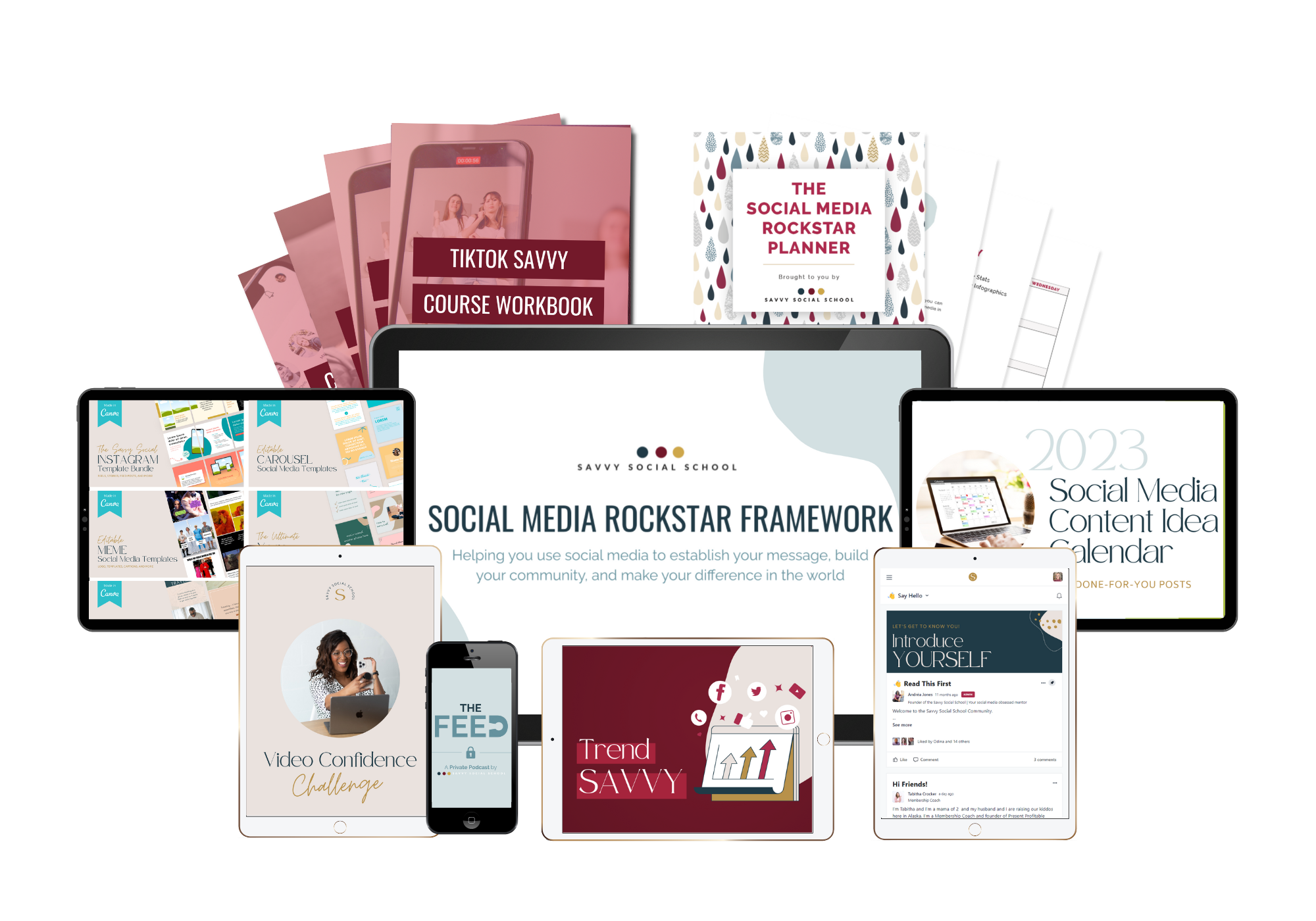 Savvy Social School Content