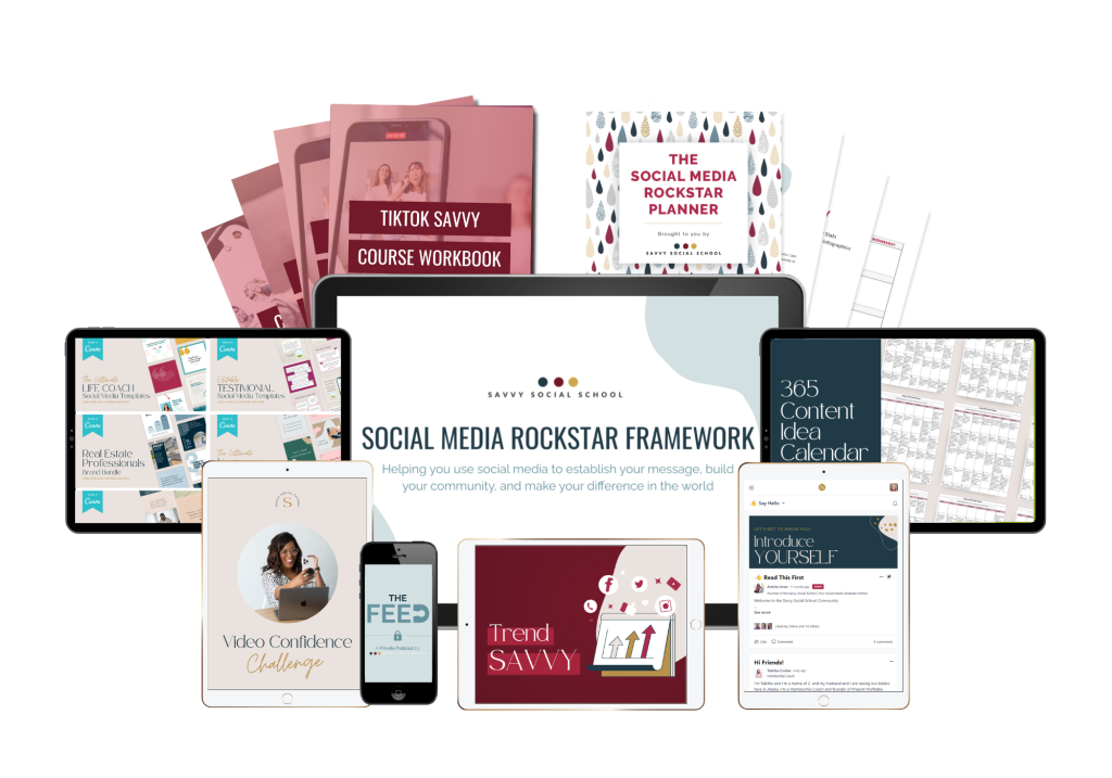 Savvy Social School Content