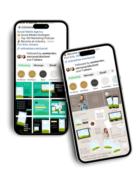 Instagram 9 Grid Template Examples